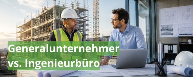 Generalunternehmer vs. Ingenieurbüro Titelbild